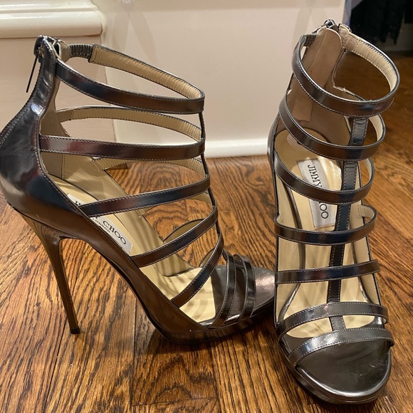 Jimmy Choo silver heels - Picture 2 of 2